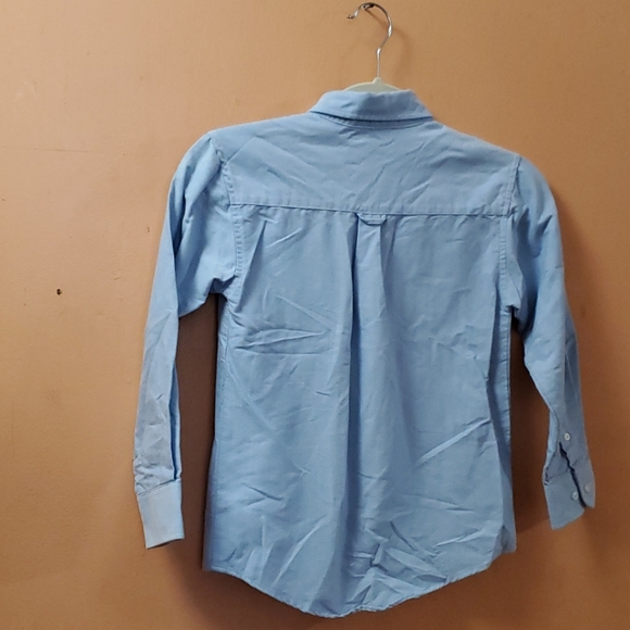 IZOD Button up Blue Shirt. - Picture 2 of 5